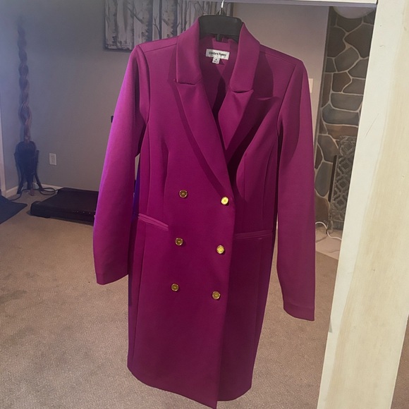 Shelby & Palmer Jackets & Blazers - 💕Shelby & Palmer Pink Long Blazer